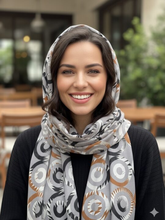 Geo-Orbit Cotton Voile