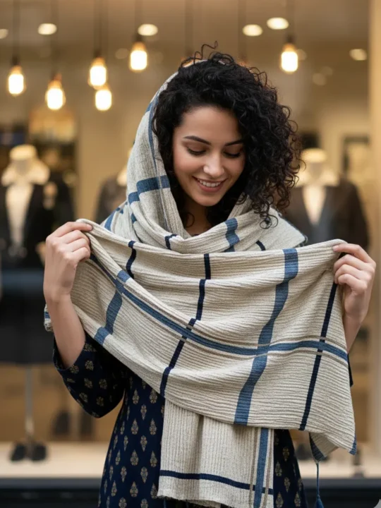 Soft Plaid Knit Scarf-11 colors