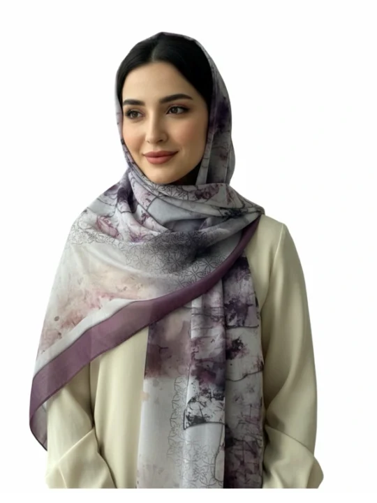 Floral Mist Premium Cotton Voile Shawl