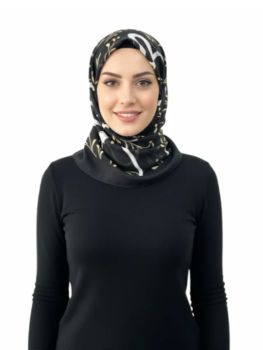 Serene Botanical Cotton Voile Square